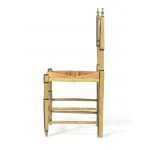 Group of six italian lacquered chairs