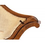 italian Louis XV sofa with matching footstool
