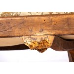 italian Louis XV sofa with matching footstool