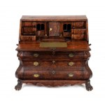 Dutch walnut writing desk flap, Louis XVI