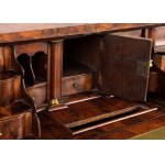 Dutch walnut writing desk flap, Louis XVI