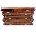 Dutch walnut writing desk flap, Louis XVI