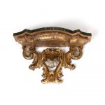 Italian Louis XVI gilded wall console shelf