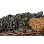 Paire de frises de cornes d'abondance italiennes de style Louis XVI