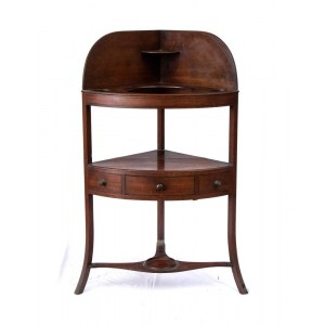 English Georgian angular dressing table