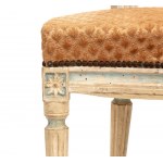 Paire de chaises italiennes laquées, Louis XVI