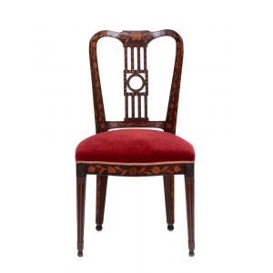 Dutch inlaid chair, Louis XVI chair