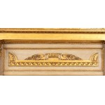 Miroir Empire italien laqué et doré