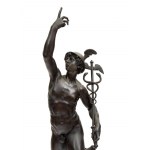 Sculpture italienne en bronze représentant Hermès