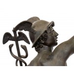 Sculpture italienne en bronze représentant Hermès