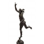 Sculpture italienne en bronze représentant Hermès