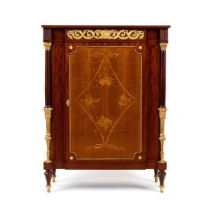 French mahogany cabinet in Louis XVI style