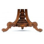 English Victorian inlaid sail table