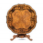 English Victorian inlaid sail table