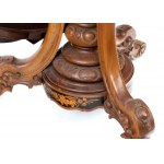 English Victorian inlaid sail table