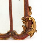 Miroir italien doré et laqué