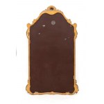 Miroir italien doré et laqué
