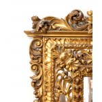 Italian carved wooden mirror