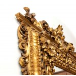 Italian carved wooden mirror