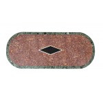 Table basse italienne avec plateau en marbre