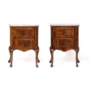 Paire de tables de chevet italiennes