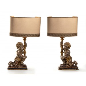 A pair of Italian table lamps