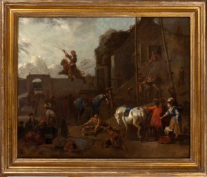 Jan Miel (cerchia di) ( Beveren 1599 - Torino 1663 ), Village party