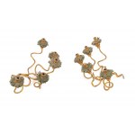 Paire de chandeliers italiens dorés, Louis XVI