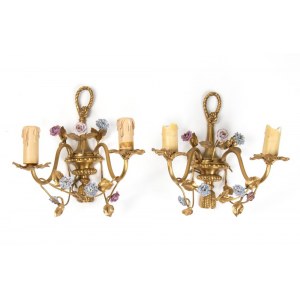 MAISON CHARLES, A pair of French wall lights