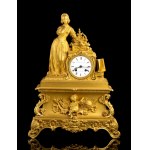 CONSTANTINE LOUISE DETOUCHE (1810-1899) ( 1810 - 1899 ), French bronze mantel clock