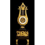 French Lyre mantle clock