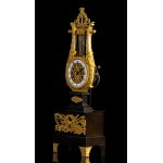 French Lyre mantle clock