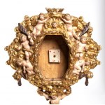 A pair of gilded Italian ostensories
