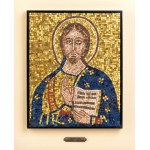 Rev. Fabbrica di S. Pietro in Vaticano / Studio del Mosaico, mosaïque italienne représentant le Christ