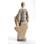Rebecca at the well, Italian alabaster statue