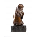 ÉDOUARD FORTINY ( 1862 - ? ), L'esclave, sculpture française en terre cuite