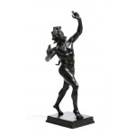 Bronze sculpture of the dancing faun from Pompeii