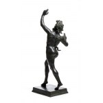Bronze sculpture of the dancing faun from Pompeii