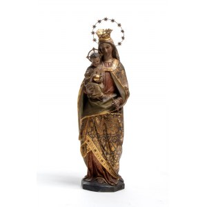 Italian sculpture depicting Madonna and Child
