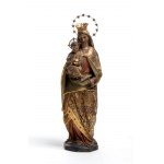 Italian sculpture depicting Madonna and Child