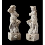 Paire de sculptures italiennes en pierre