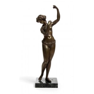 Italian female bronze sculpture