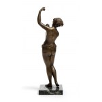 Italian female bronze sculpture