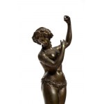 Italian female bronze sculpture