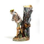 JACOB PETIT, Porcelain sculpture depicting a young hunter