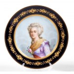 Two French Sevres porcelain plates