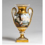 French Empire painted porcelain vase