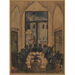 Nikifor Krynicki (1895 Krynica - 1968 Folusz), Uczta malarzy, lata 20. XX w.