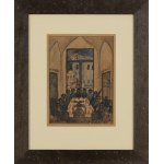 Nikifor Krynicki (1895 Krynica - 1968 Folusz), Uczta malarzy, lata 20. XX w.