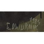 Edward Dwurnik (1943 Radzymin - 2018 Varsovie), Głucha Klio du cycle Robotnicy, 1984